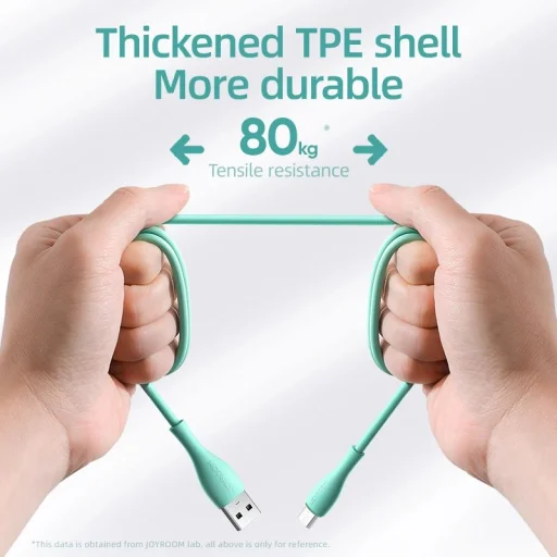 USB - micro USB kábel Joyroom S-2030M8 3A 2m - zöld - 5