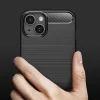 iPhone 14 - Techsuit - Szénszálas Szilikon Tok - Fekete tok - 4