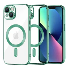 iPhone 13 - Techsuit - Luxus Crystal MagSafe - Világoszöld. tok