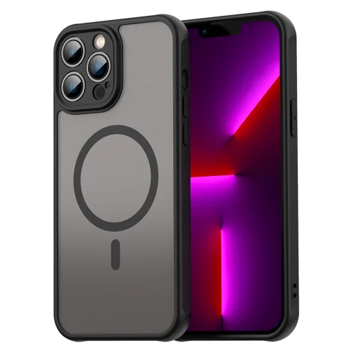 iPhone 13 Pro - Techsuit - HaloFrost II MagSafe tok - Fekete - 1