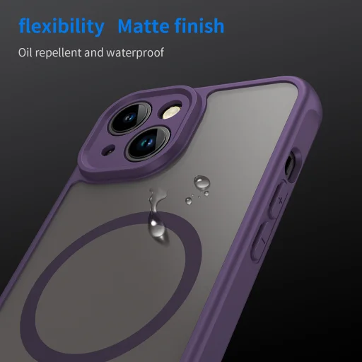 iPhone 13 Techsuit - HaloFrost II MagSafe tok - Lila - 5