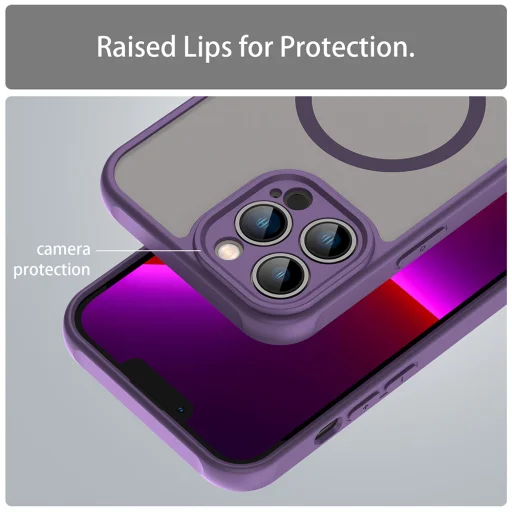 iPhone 13 Pro tok - Techsuit - HaloFrost II MagSafe - Lila - 4