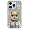 NIMMY tok COOL&CUTE 2.0 Bear for IPHONE 15 Pro Max szürke thumbnail