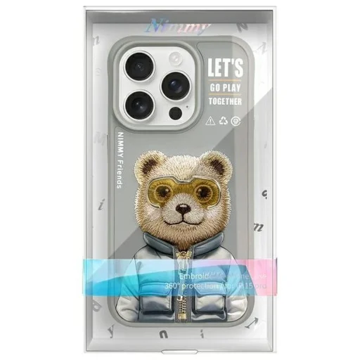 NIMMY tok COOL&CUTE 2.0 Bear for IPHONE 15 Pro Max szürke - 11