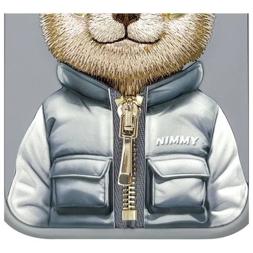 NIMMY tok COOL&CUTE 2.0 Bear for IPHONE 15 Pro Max szürke - 9