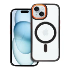 COLOR EDGE MAG COVER tok, kompatibilis MagSafe-val IPHONE 15-höz fekete arany