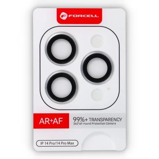 Forcell Premium kameravédő üvegfólia - iPhone 14 Pro / 14 Pro Max Ezüst - 4