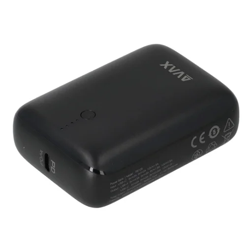 CHG AVAX PB105B MINI PD/Type-C 20W gyorstöltő Powerbank 10.000mAh, fekete - 5