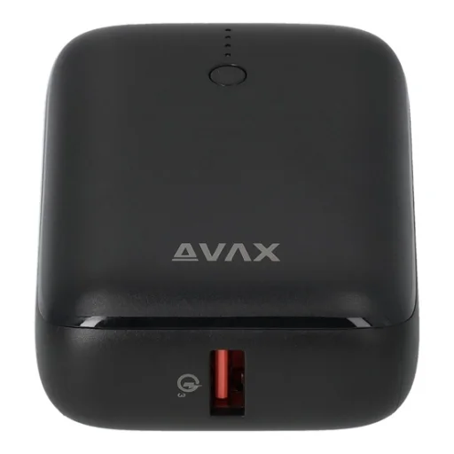 CHG AVAX PB105B MINI PD/Type-C 20W gyorstöltő Powerbank 10.000mAh, fekete - 1