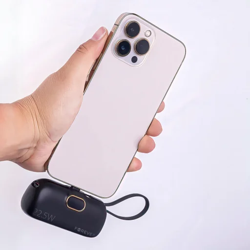 Forever mini power bank MTB-100 22.5W 5000 mAh Lightning fekete - 16