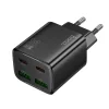 HOCO töltő 2 x USB-C + 2 x USB-A PD QC3.0 3A 20W N56 fekete thumbnail