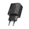 HOCO töltő 2 x USB-C + 2 x USB-A PD QC3.0 3A 20W N56 fekete thumbnail
