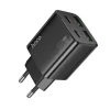 HOCO töltő 2 x USB-C + 2 x USB-A PD QC3.0 3A 20W N56 fekete thumbnail