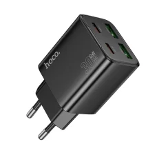 HOCO töltő 2 x USB-C + 2 x USB-A PD QC3.0 3A 20W N56 fekete