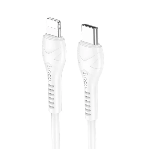 USB C - Lightning kábel Hoco PD 27W 1 m X37 fehér - 1