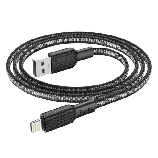 Lightning USB kábel Hoco 2,4A 1 m X69 fekete-fehér - 3