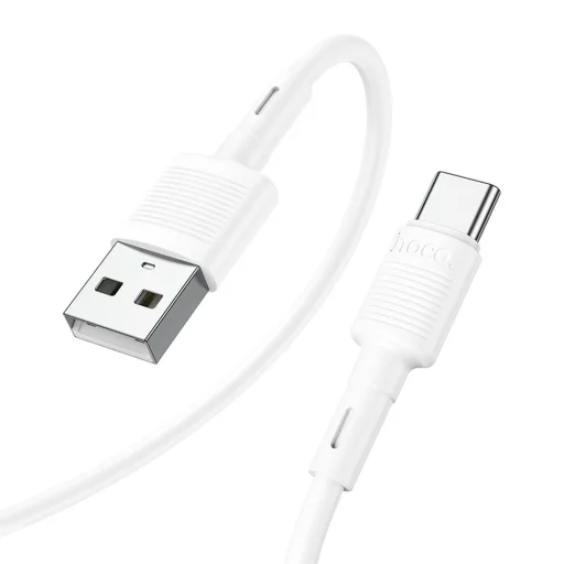 USB kábel A - C Hoco 3A 1 m fehér - 2