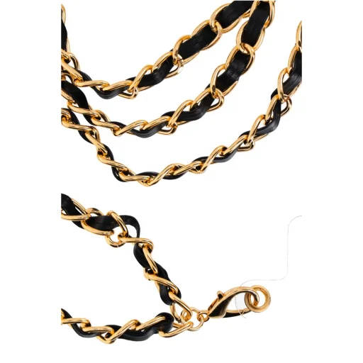 STRAP telefontartó nyakpánt, telefon medál / zsinór hossza 116cm (58cm a hurokban) / nyakba - fekete - 2