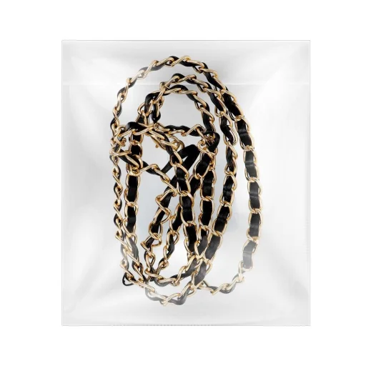 STRAP telefontartó nyakpánt, telefon medál / zsinór hossza 116cm (58cm a hurokban) / nyakba - fekete - 4