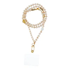 STONE telefontartó nyakpánt / zsinór hossza 82 cm (41 cm a hurokban) / nyakra - narancs