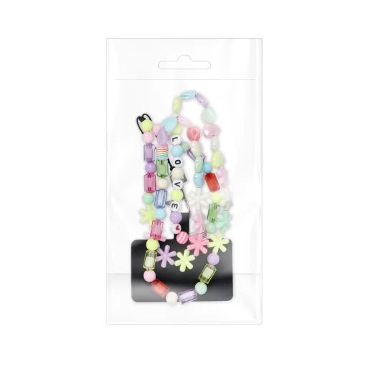 PIXIE telefon csuklópánt, telefon függő / zsinór hossza 68cm (hurokban 34cm) / nyakban - csillagok - 3