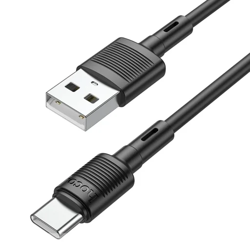 USB A - USB C Hoco 3A 1 m X83 fekete kábel - 2