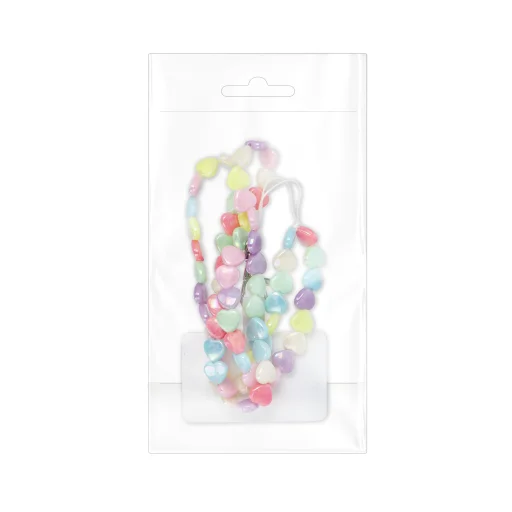 PIXIE nyakpánt telefonhoz, medál / zsinór hossza 68cm (hurokban 34cm) / nyakban - szívek - 3