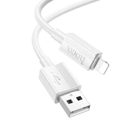 Lightning USB kábel Hoco 2,4A 1 m X107 fehér - 2