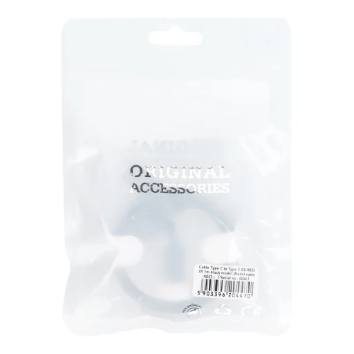 Type-C - Type-C PD 40W HD23 1 m fekete kábel - 4