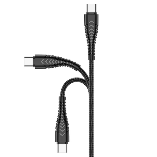 VEGER kábel USB A - Type C 2,4A V104 1,2 m fekete - 2