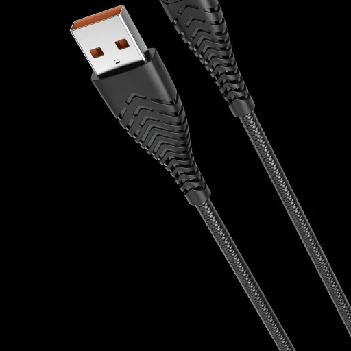 VEGER kábel USB A - Type C 2,4A V104 1,2 m fekete - 3