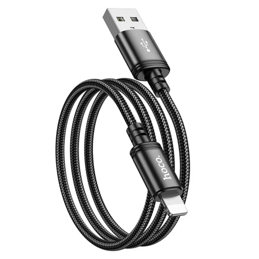 USB A - Lightning Hoco 2,4A 1 m X89 fekete kábel - 3