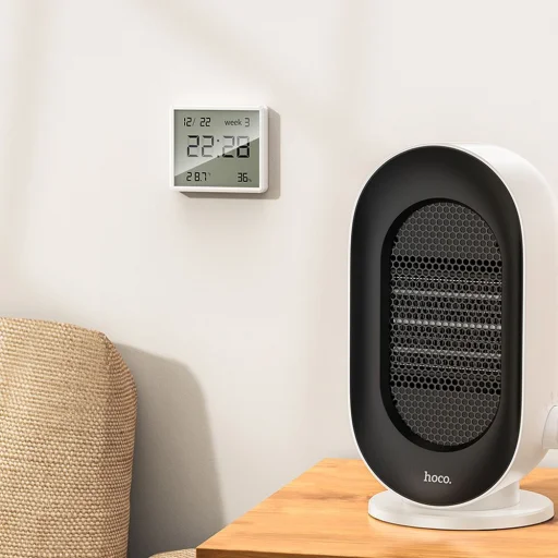 HOCO elektronikus óra hő- és páratartalom-mérővel HX41 fehér - 7