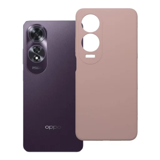 Silikónové puzdro 2mm OPPO A60 pieskovo ružové - 5