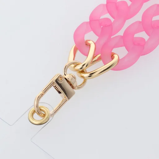 PANAMA mobiltelefon csuklópánt, Telefon medál / zsinór hossza 40cm (20cm a hurokban) / csuklón - rózsaszín - 2