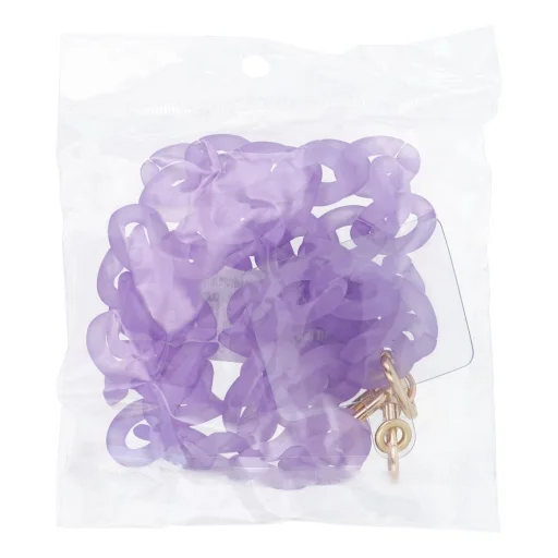 PANAMA LONG telefontartó nyakpánt, telefon medál / zsinór hossza 80cm (40cm a hurokban) / nyakba akasztható - lila - 2