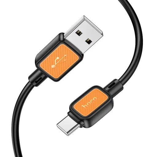 Hoco 3A 1 m X108 fekete Type-C USB kábel - 2