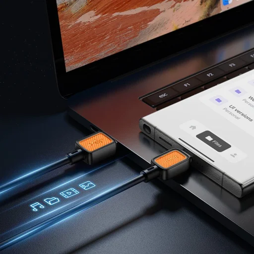 Hoco 3A 1 m X108 fekete Type-C USB kábel - 5