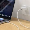 Cable USB C-USB C Hoco 3A 60W 1 m X108 fehér thumbnail