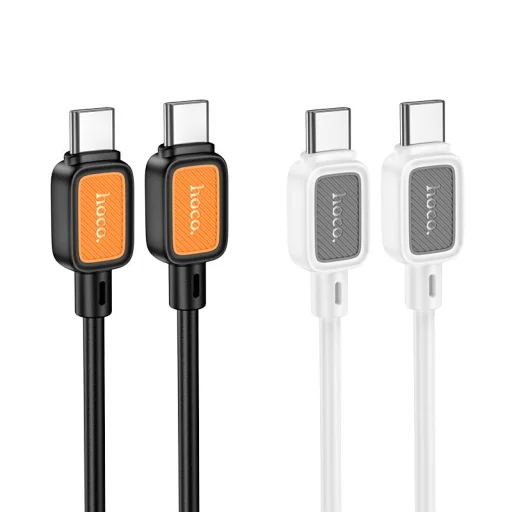 Cable USB C-USB C Hoco 3A 60W 1 m X108 fehér - 3
