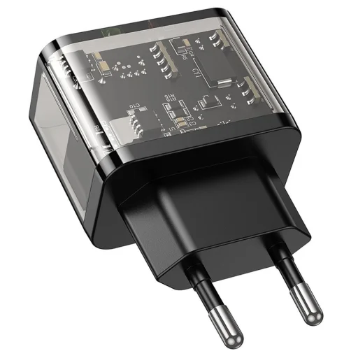 HOCO fali töltő USB A + Type C PD QC3.0 3A 20W N34 átlátszó - 6