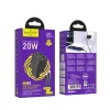 HOCO töltő 2 x Type C + 2 x USB A + Type C - Lightning kábel PD QC3.0 3A 20W N55 fekete thumbnail