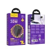 HOCO töltő 2 x Type C + 2 x USB A + Type C kábel Lightningre PD QC3.0 3A 30W N56 fekete thumbnail