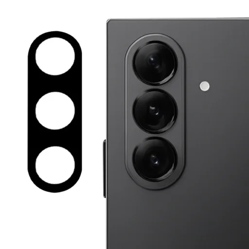  Samsung Galaxy Z Fold7 Fekete Teljes Kamera Védőüveg Techsuit üvegfólia - 1