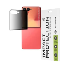  Samsung Galaxy Z Flip7 Fekete Techsuit 111D Privacy Teljes Ragasztás üvegfólia
