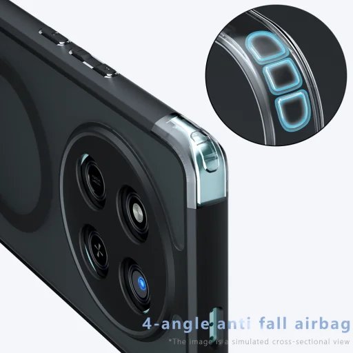 Techsuit - PureFrost MagSafe tok - Honor Magic7 Lite / X9c - Matt fekete. - 6