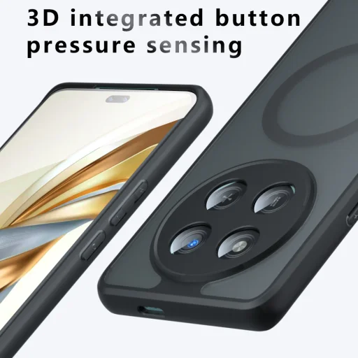 Techsuit - PureFrost MagSafe tok - Honor Magic7 Lite / X9c - Matt fekete. - 4