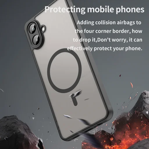 Samsung Galaxy A07 4G Techsuit - HaloFrost II MagSafe - Fekete tok - 5