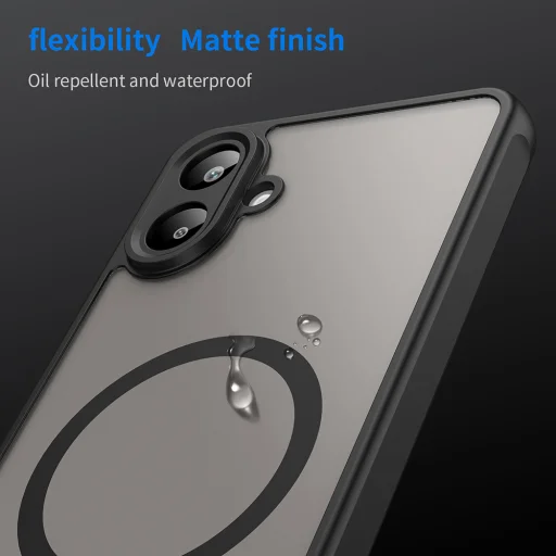 Samsung Galaxy A07 4G Techsuit - HaloFrost II MagSafe - Fekete tok - 6