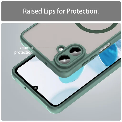 Samsung Galaxy A07 4G Techsuit - HaloFrost II MagSafe tok - Zöld - 4